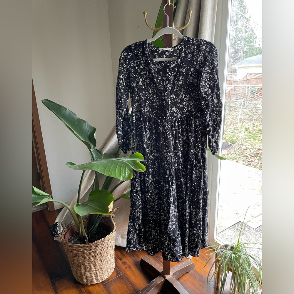 ZARA Tiered Maxi Dress